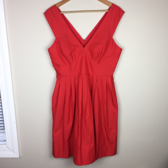 J. Crew Dresses & Skirts - NWT J.Crew Silk Blend Red Mini dress Pockets 10